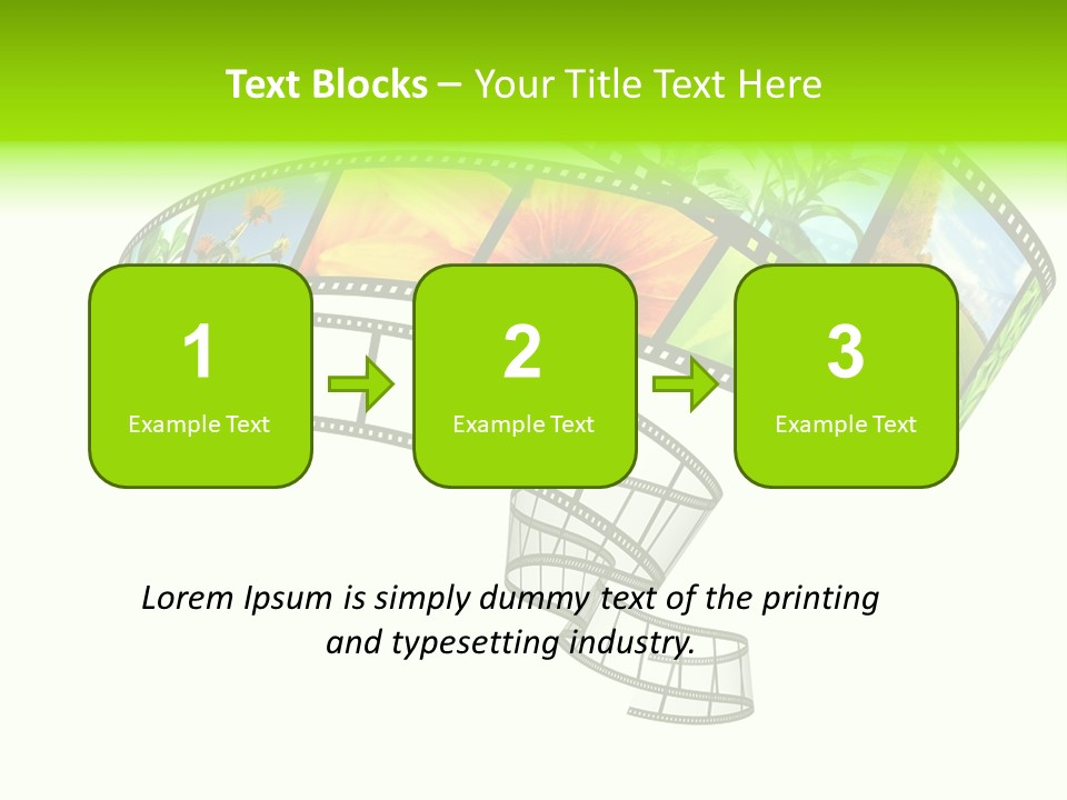 Conservation Green Photographic PowerPoint Template
