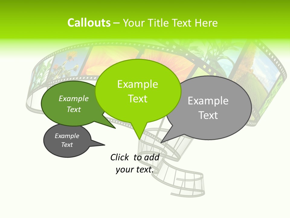 Conservation Green Photographic PowerPoint Template