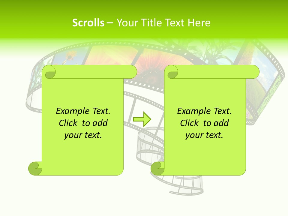 Conservation Green Photographic PowerPoint Template