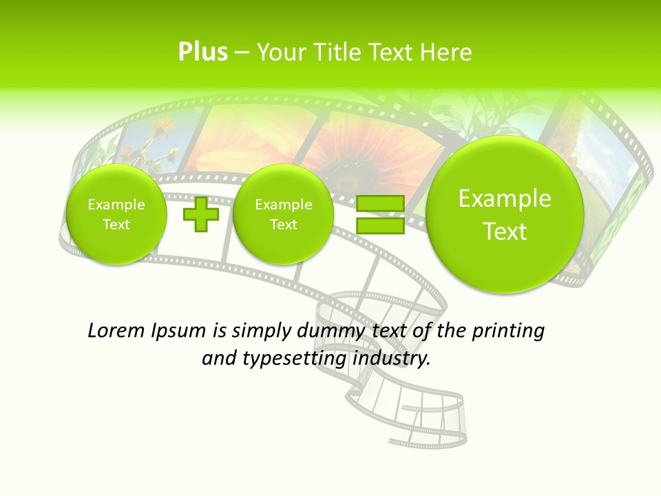 Conservation Green Photographic PowerPoint Template