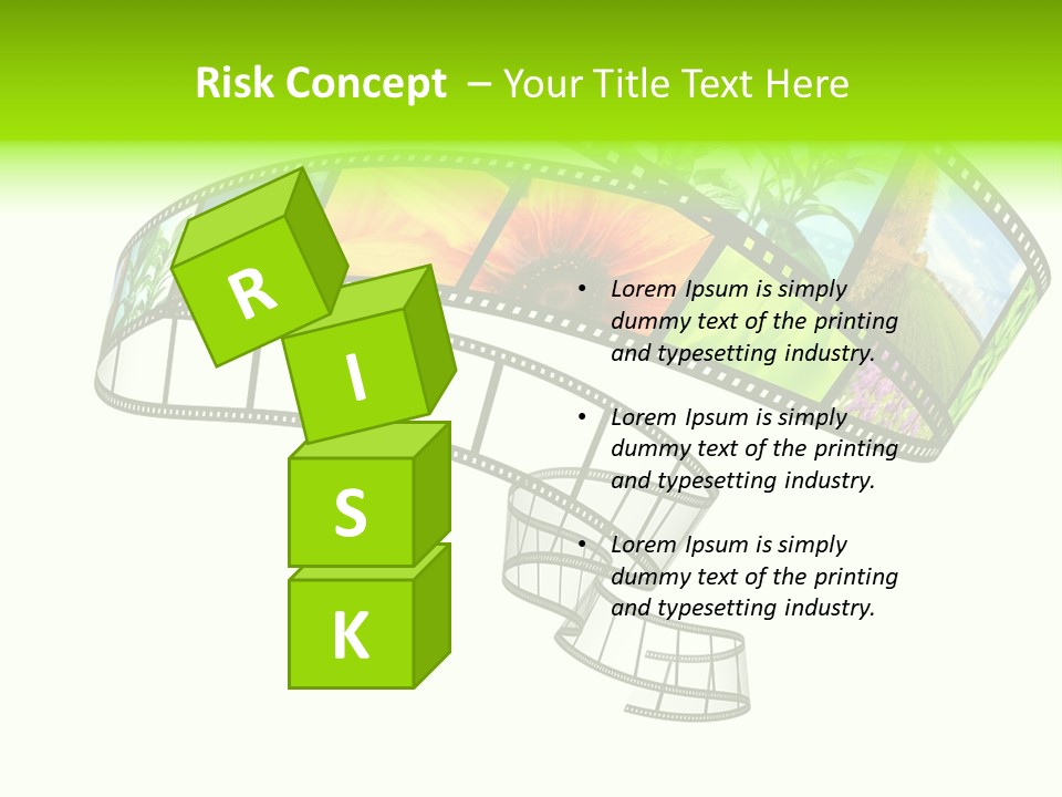 Conservation Green Photographic PowerPoint Template