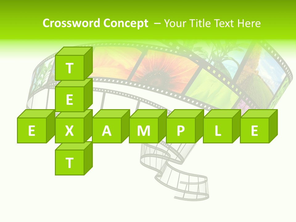 Conservation Green Photographic PowerPoint Template