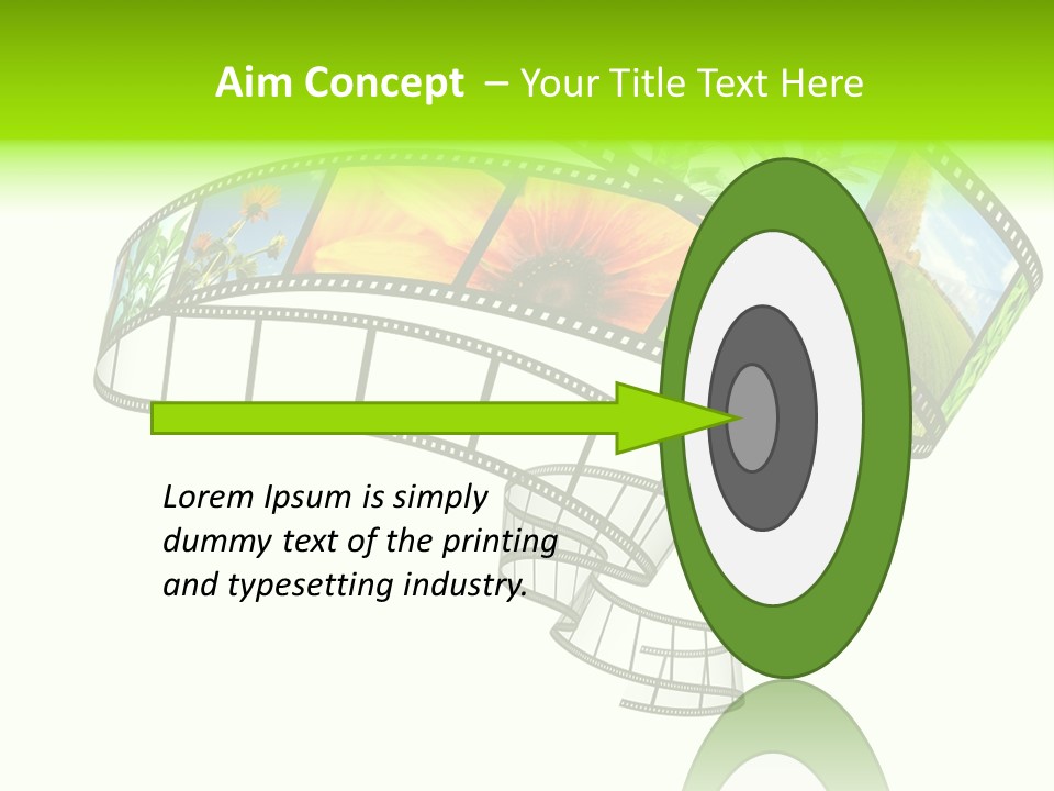 Conservation Green Photographic PowerPoint Template