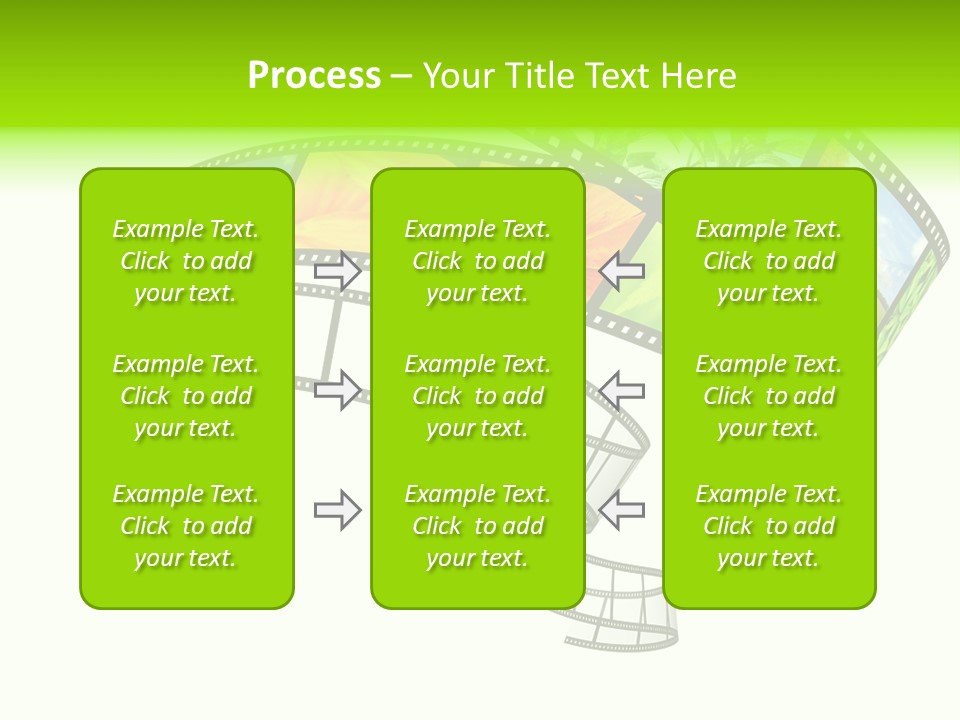 Conservation Green Photographic PowerPoint Template