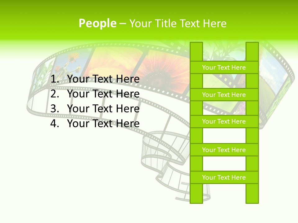Conservation Green Photographic PowerPoint Template