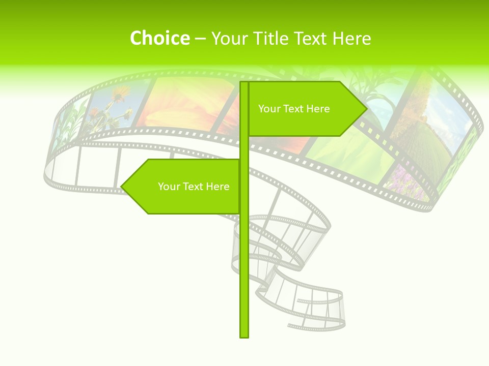 Conservation Green Photographic PowerPoint Template