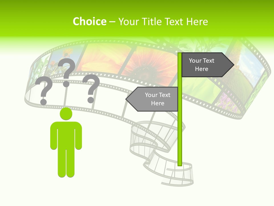 Conservation Green Photographic PowerPoint Template