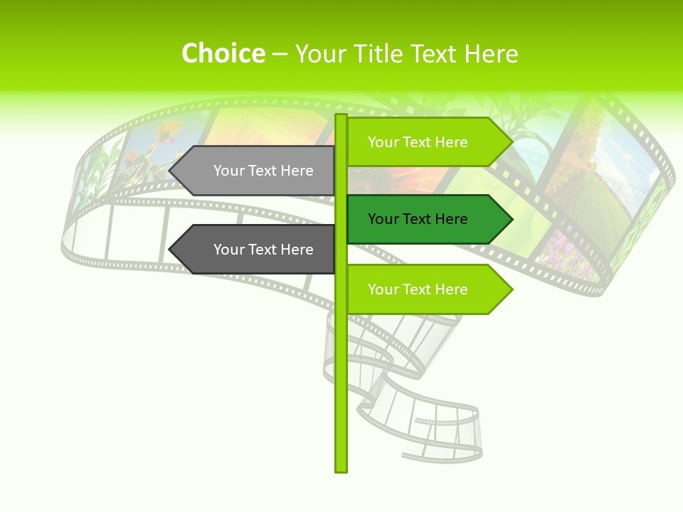 Conservation Green Photographic PowerPoint Template