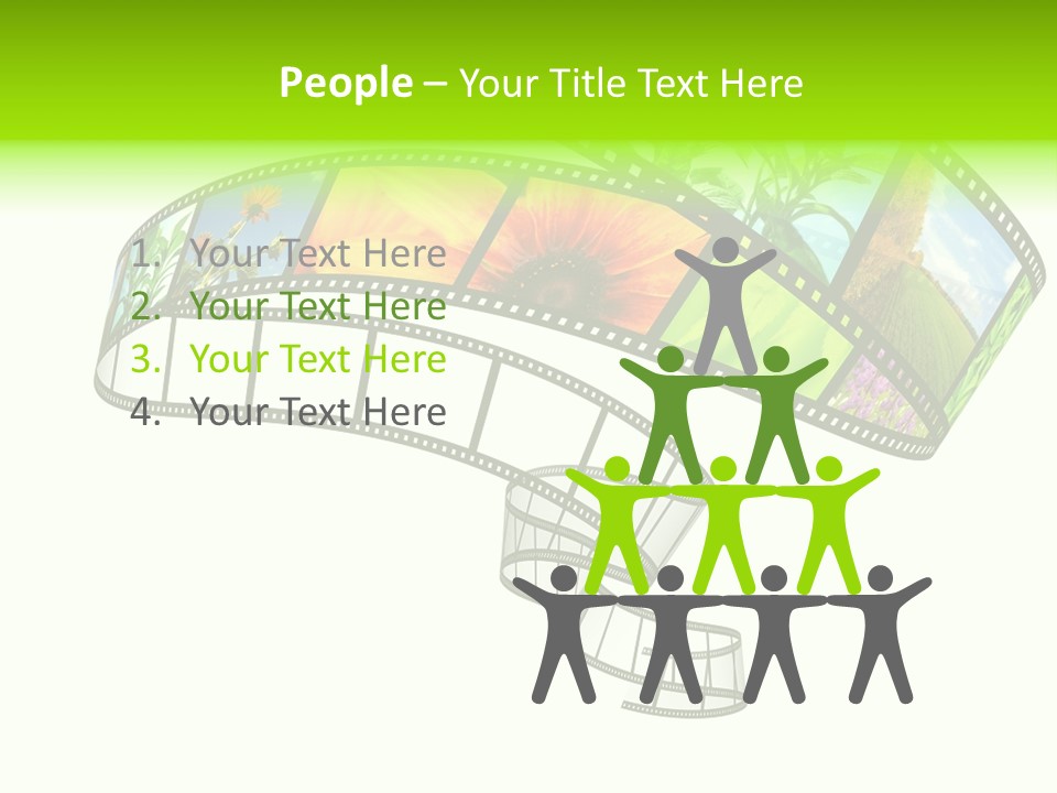 Conservation Green Photographic PowerPoint Template