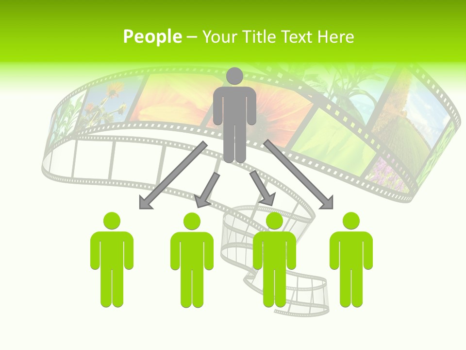 Conservation Green Photographic PowerPoint Template