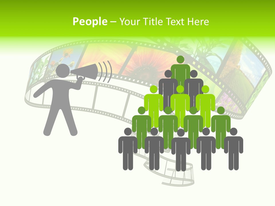 Conservation Green Photographic PowerPoint Template