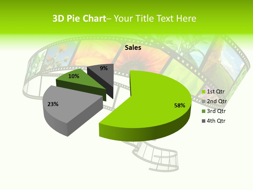 Conservation Green Photographic PowerPoint Template