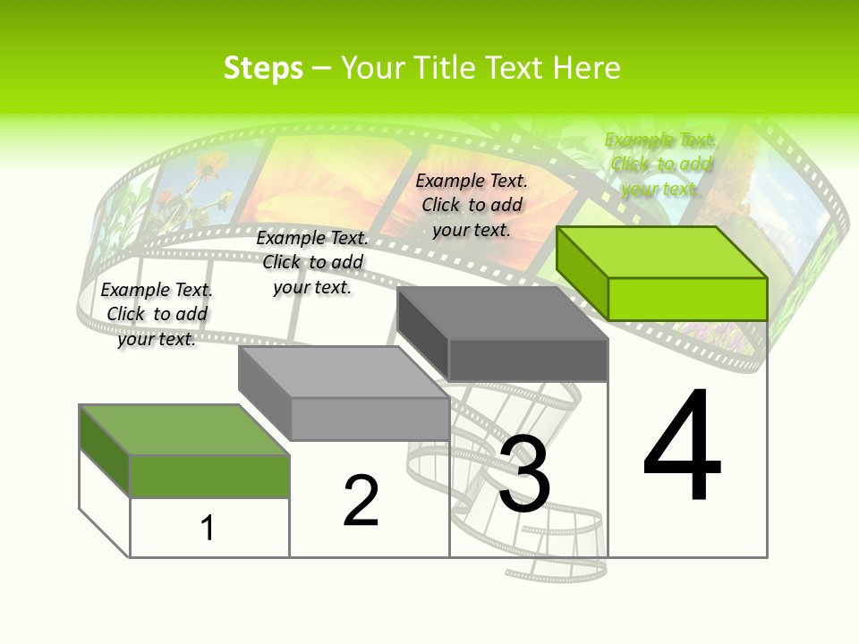 Conservation Green Photographic PowerPoint Template