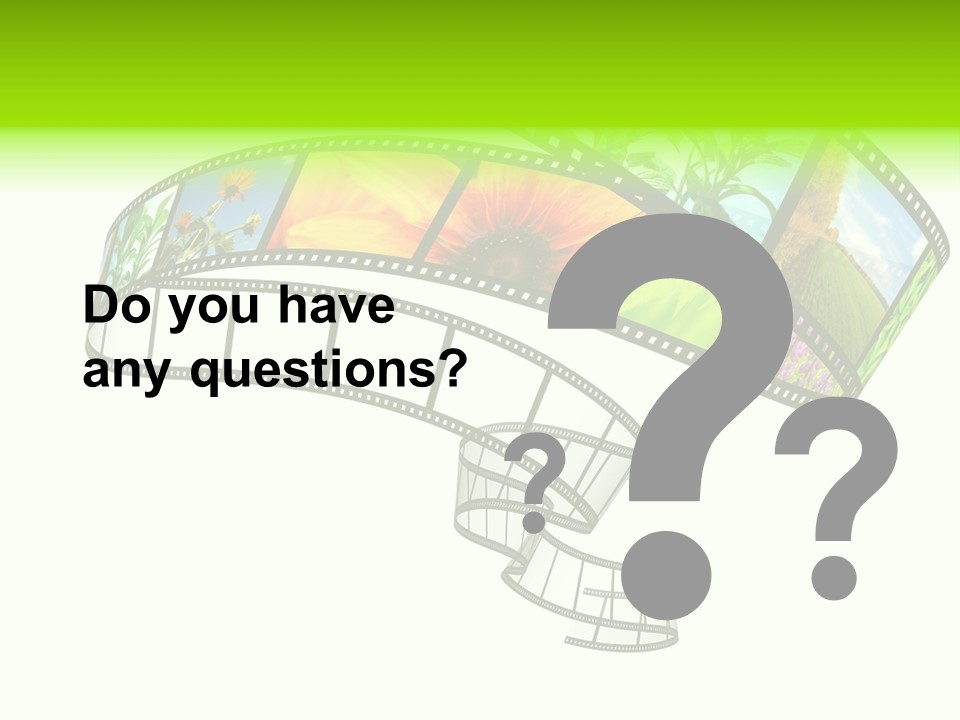 Conservation Green Photographic PowerPoint Template