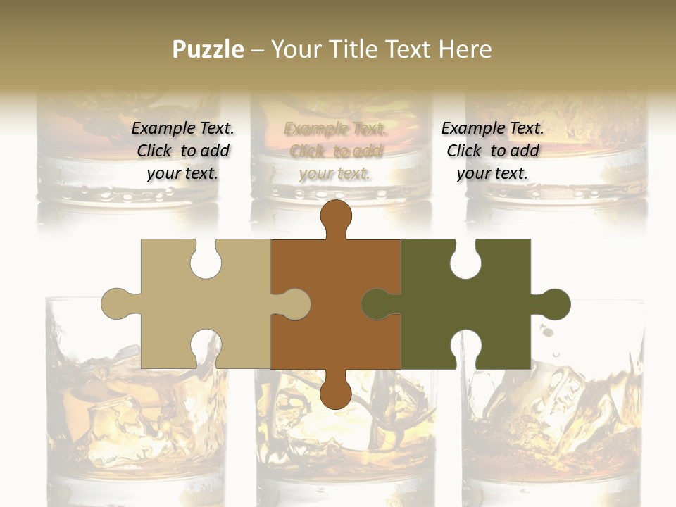 Glass Ice Isolated PowerPoint Template