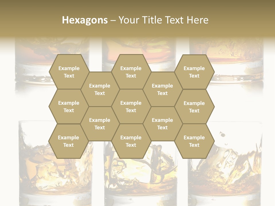 Glass Ice Isolated PowerPoint Template