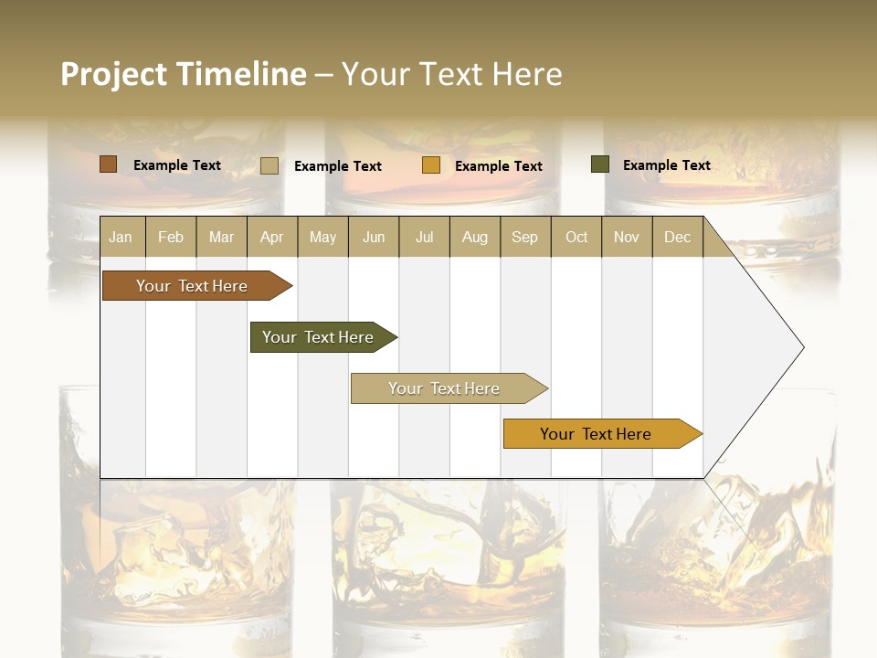 Glass Ice Isolated PowerPoint Template