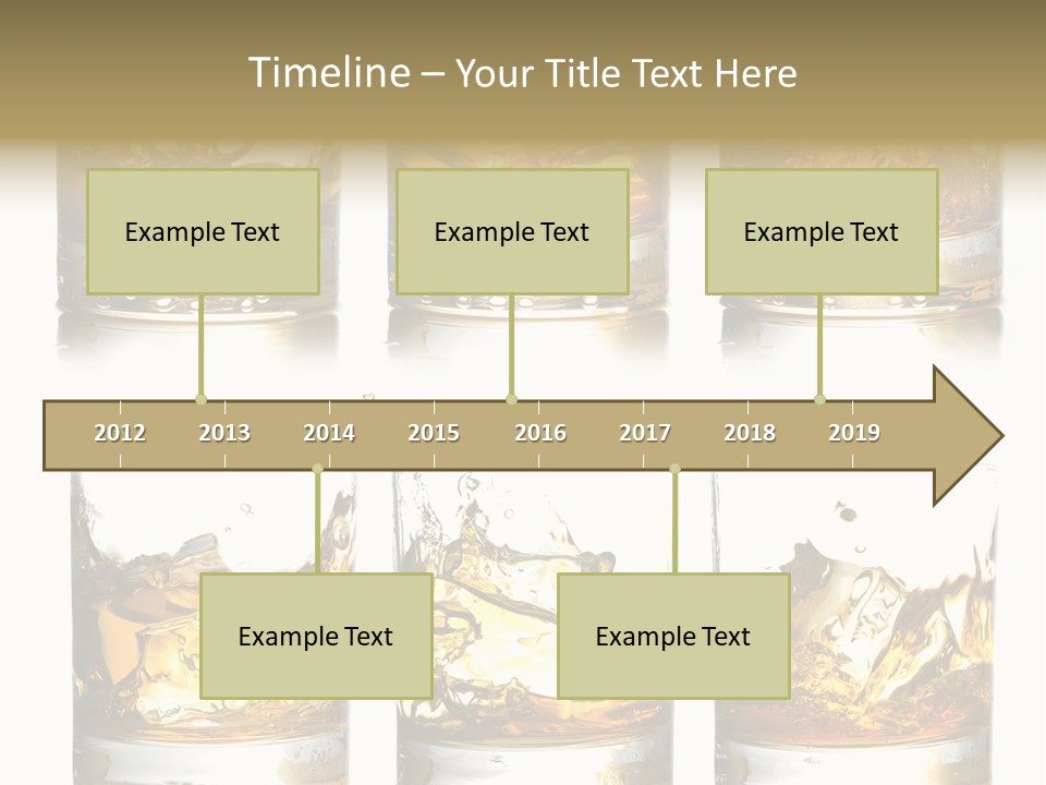 Glass Ice Isolated PowerPoint Template