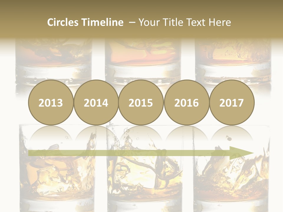 Glass Ice Isolated PowerPoint Template