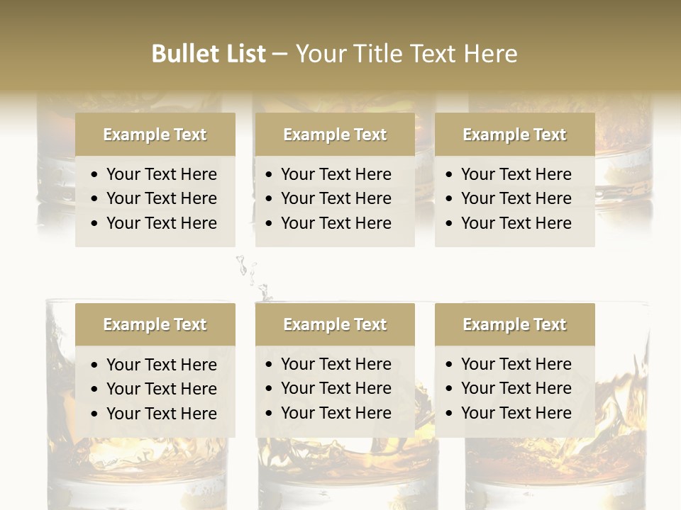 Glass Ice Isolated PowerPoint Template