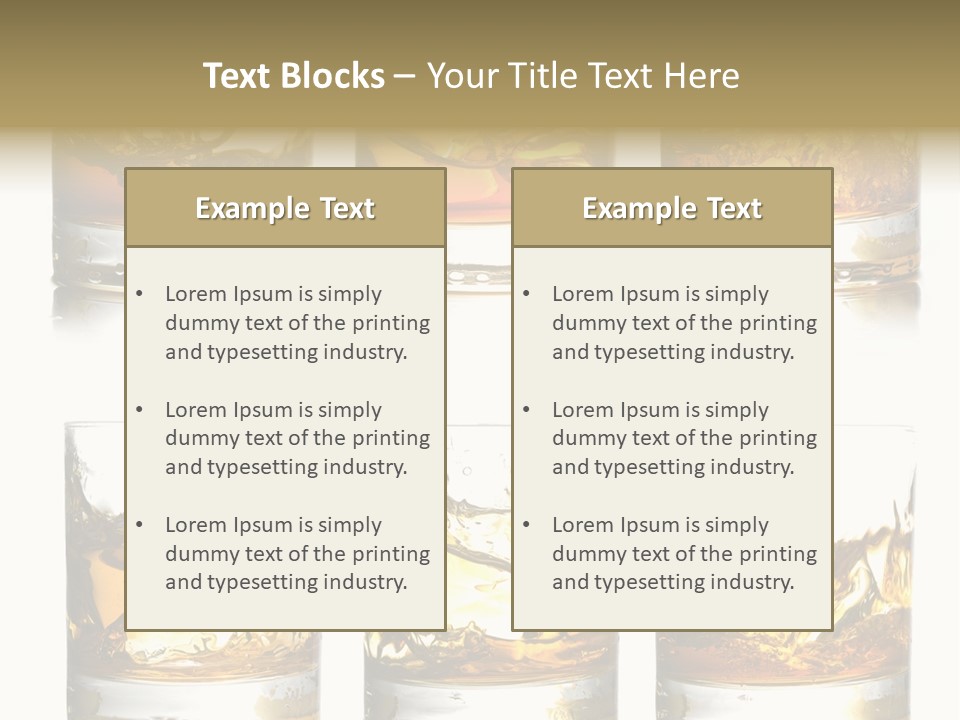 Glass Ice Isolated PowerPoint Template