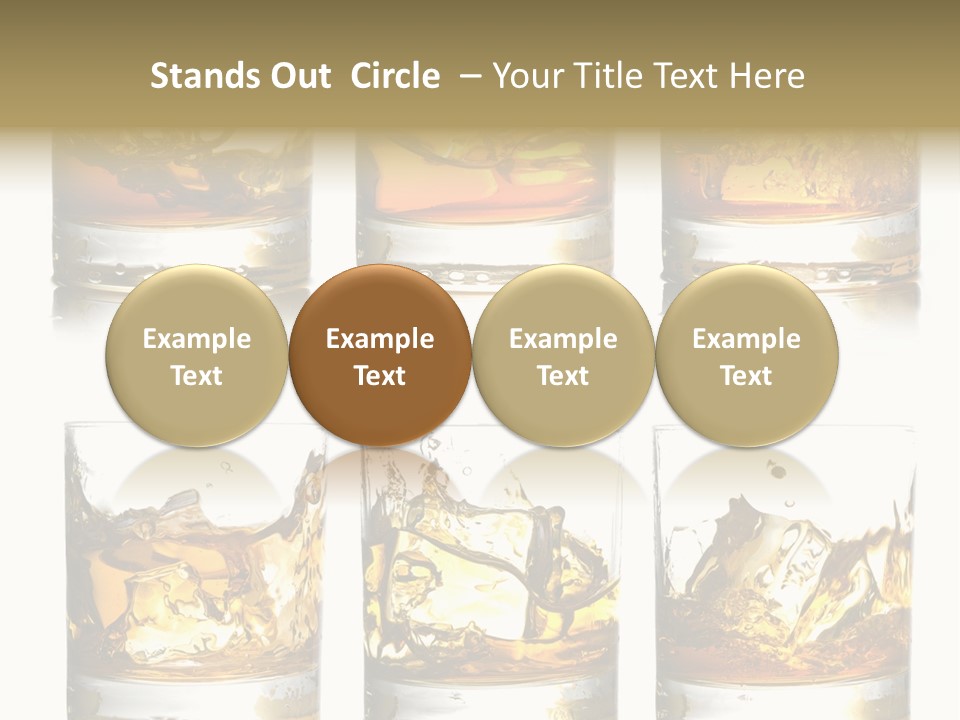 Glass Ice Isolated PowerPoint Template