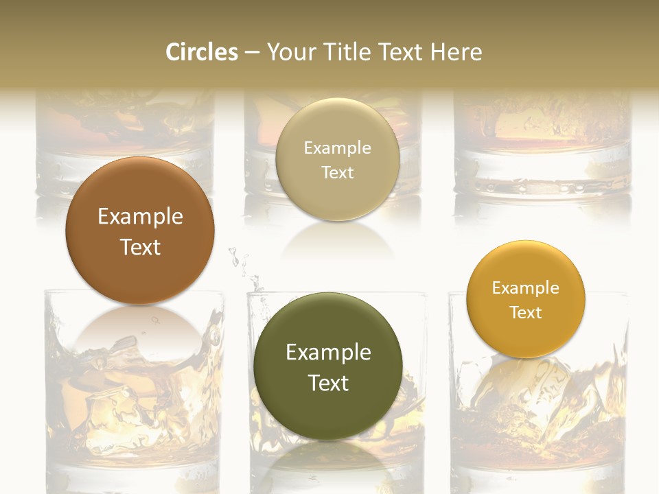 Glass Ice Isolated PowerPoint Template