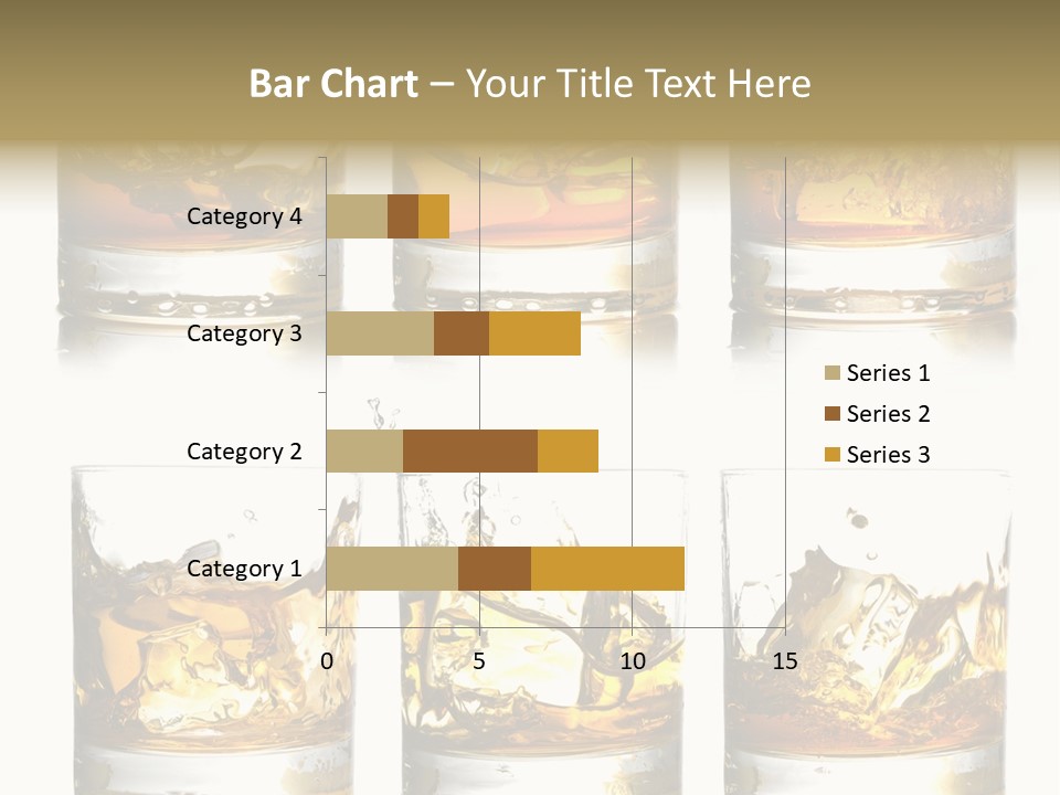Glass Ice Isolated PowerPoint Template