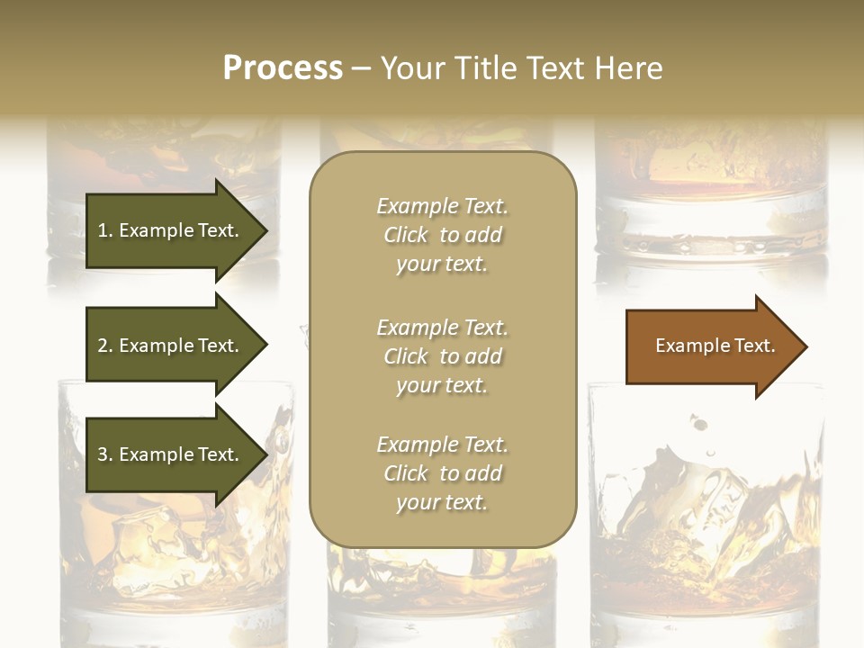 Glass Ice Isolated PowerPoint Template