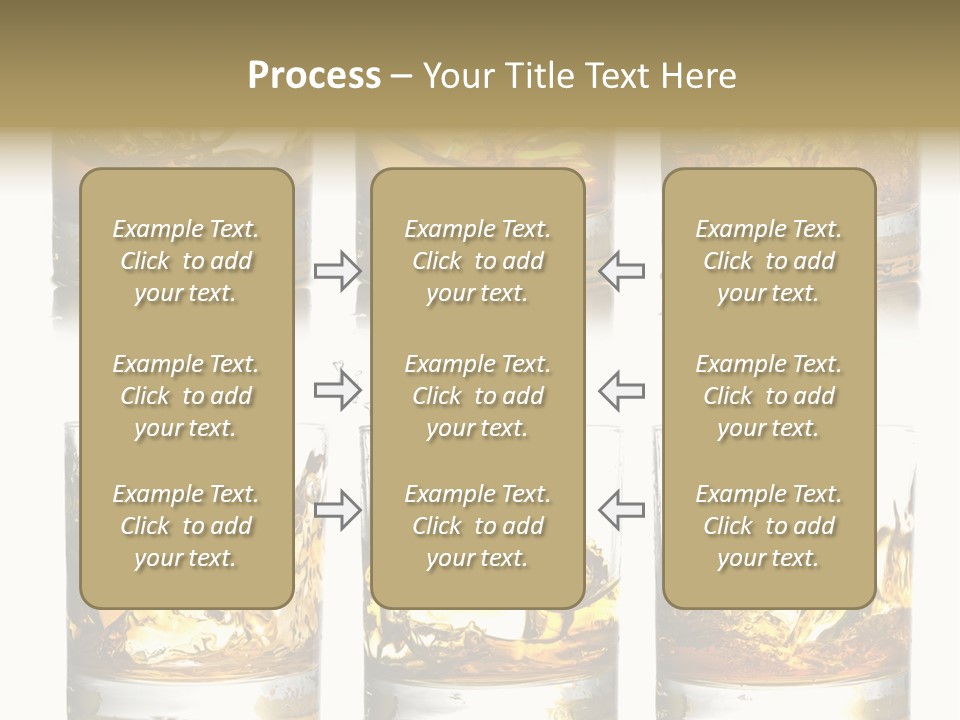 Glass Ice Isolated PowerPoint Template