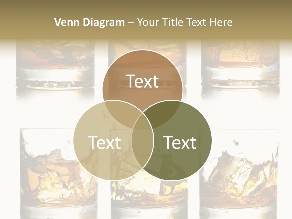 Glass Ice Isolated PowerPoint Template