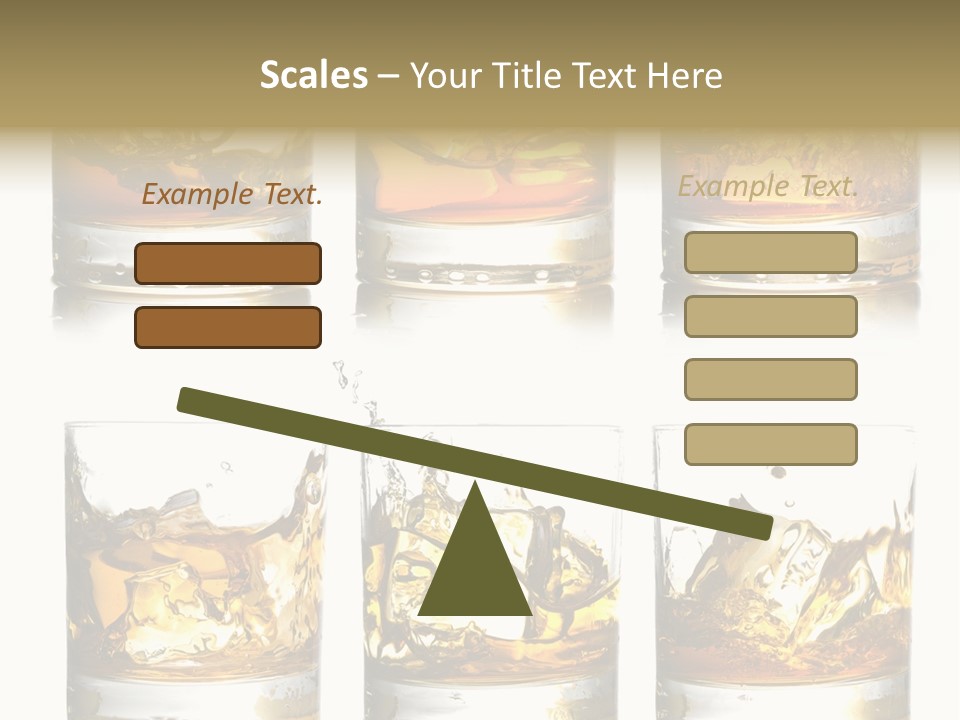 Glass Ice Isolated PowerPoint Template