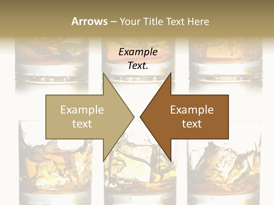 Glass Ice Isolated PowerPoint Template