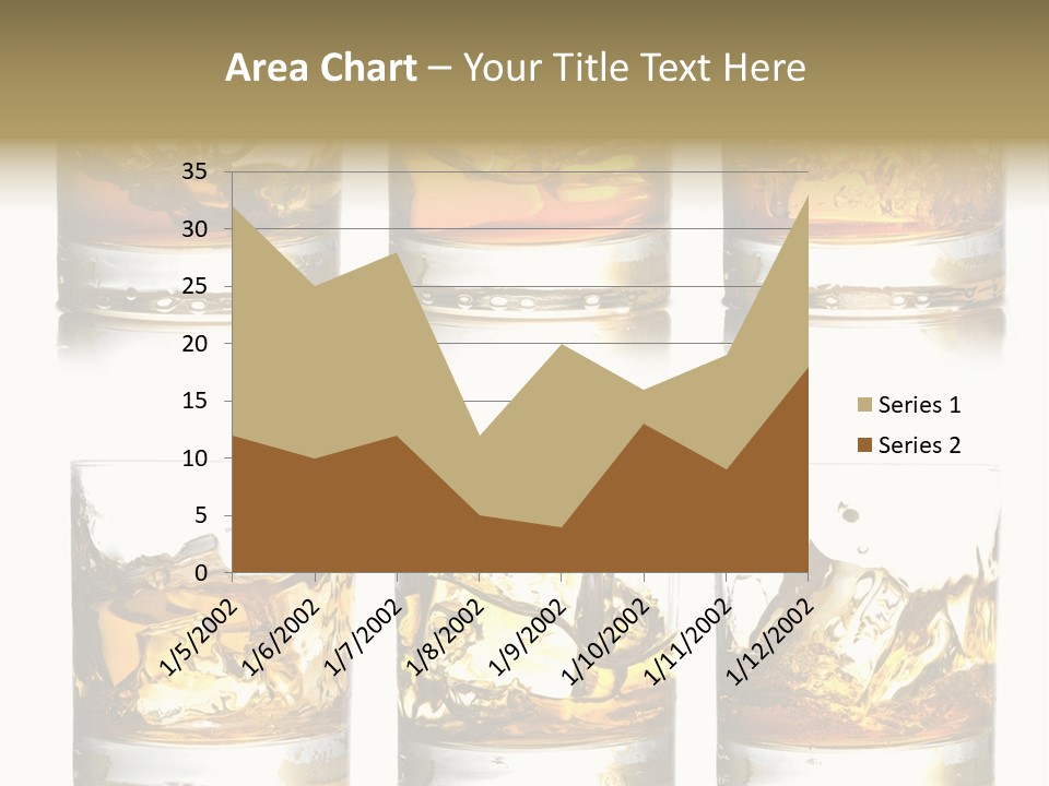 Glass Ice Isolated PowerPoint Template