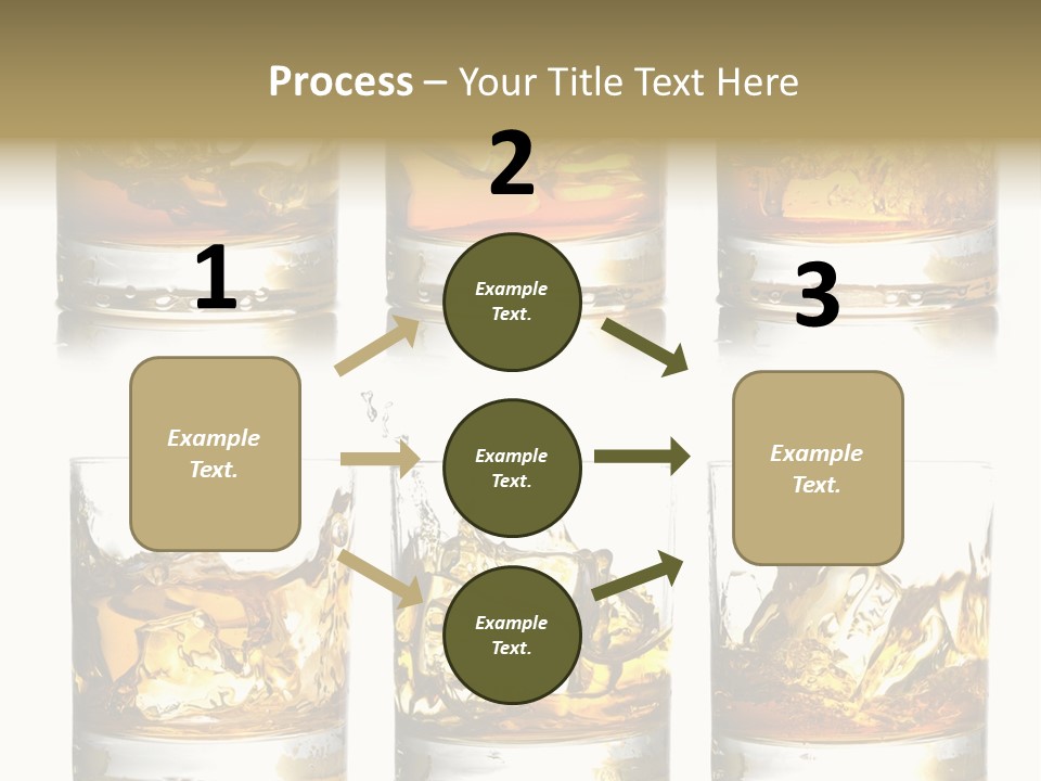 Glass Ice Isolated PowerPoint Template
