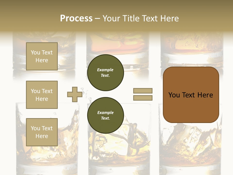Glass Ice Isolated PowerPoint Template