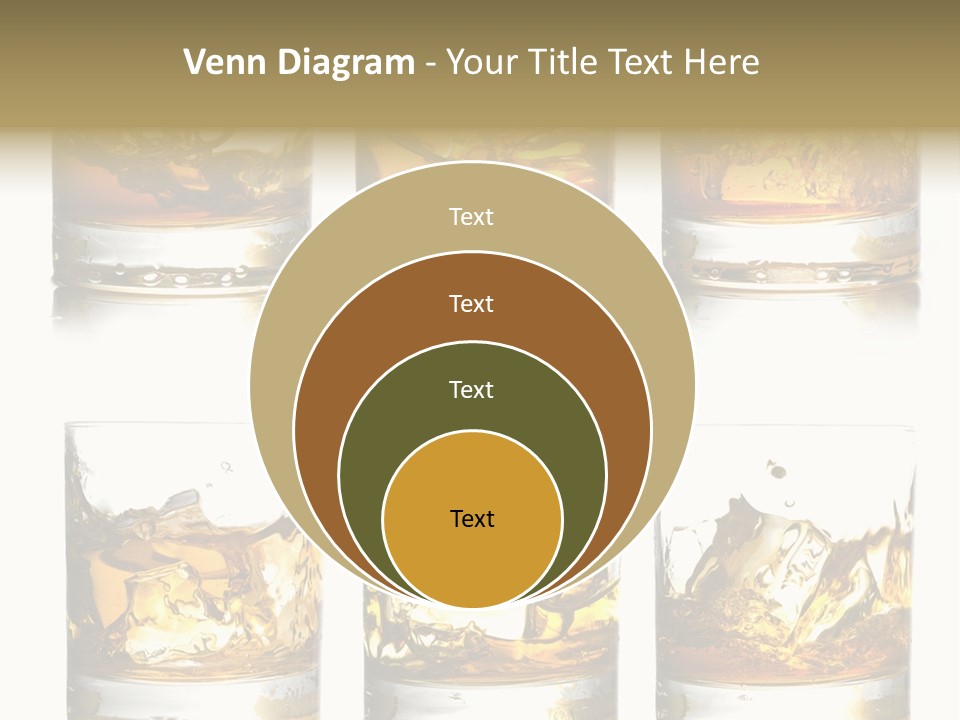Glass Ice Isolated PowerPoint Template