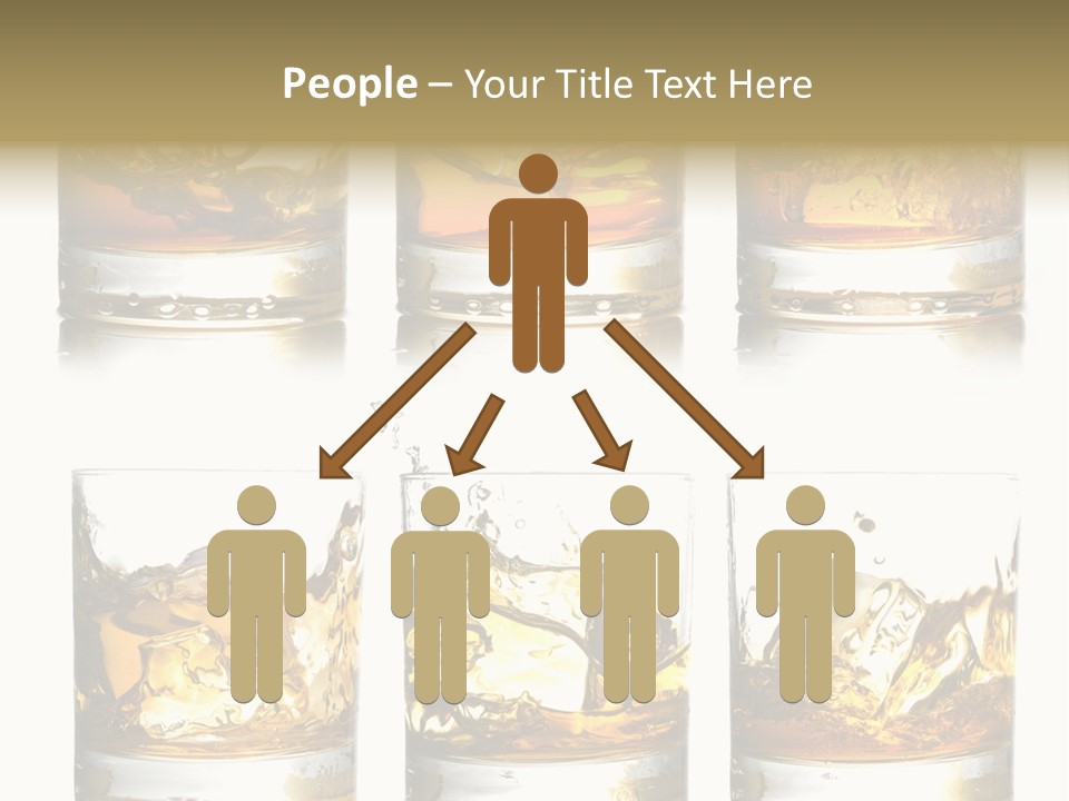 Glass Ice Isolated PowerPoint Template