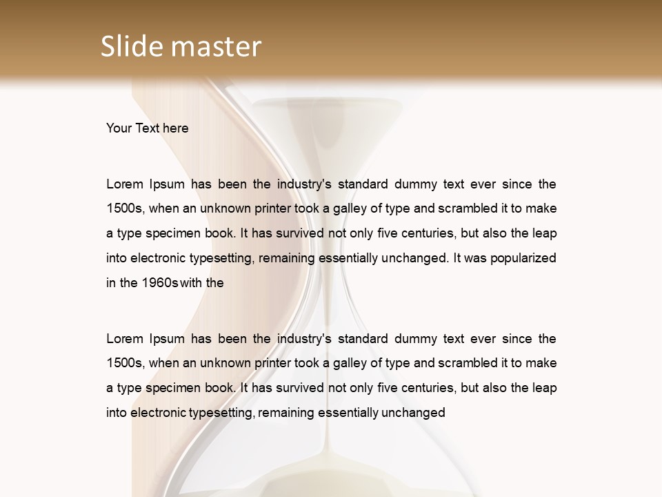 Wood Time Is Money Watch PowerPoint Template