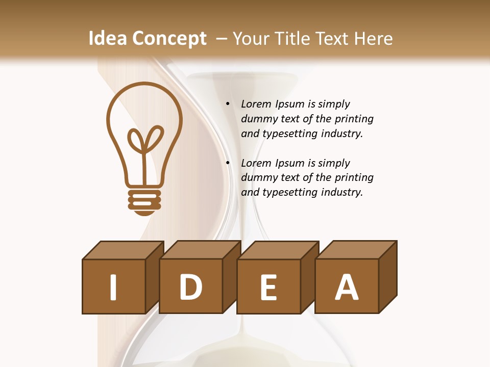 Wood Time Is Money Watch PowerPoint Template