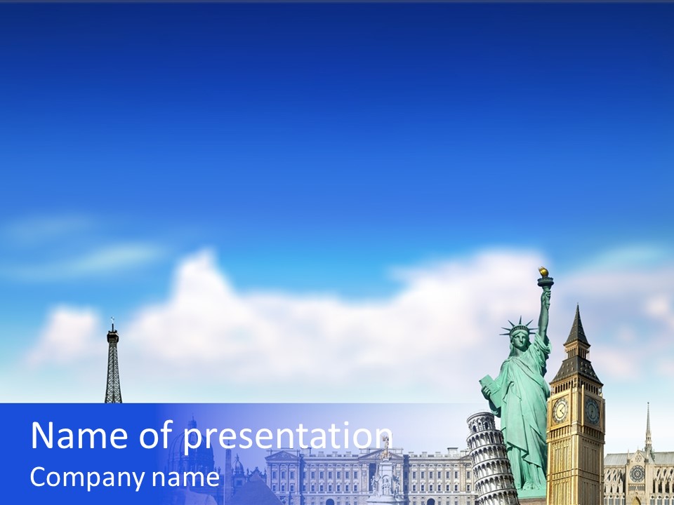 Rome Conceptual Tower PowerPoint Template