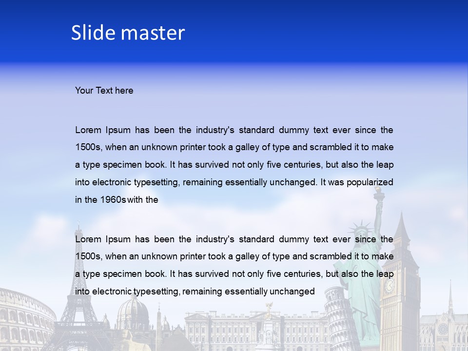 Rome Conceptual Tower PowerPoint Template