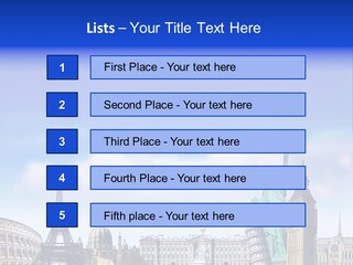 Rome Conceptual Tower PowerPoint Template