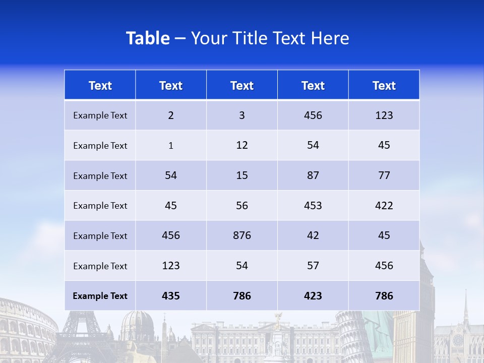 Rome Conceptual Tower PowerPoint Template