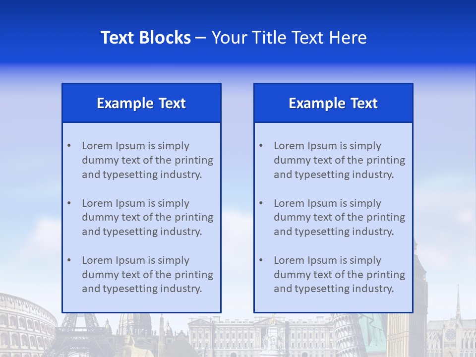Rome Conceptual Tower PowerPoint Template