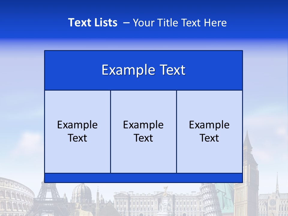 Rome Conceptual Tower PowerPoint Template