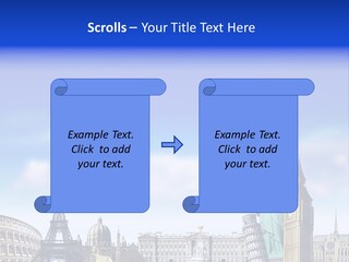 Rome Conceptual Tower PowerPoint Template