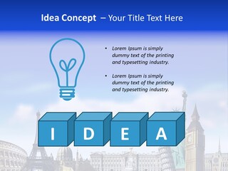 Rome Conceptual Tower PowerPoint Template