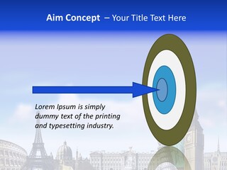 Rome Conceptual Tower PowerPoint Template