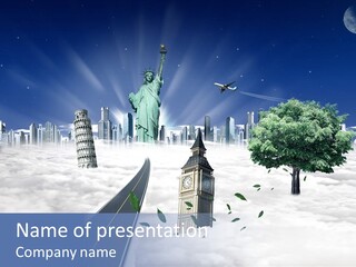 Old Famous Tourism PowerPoint Template